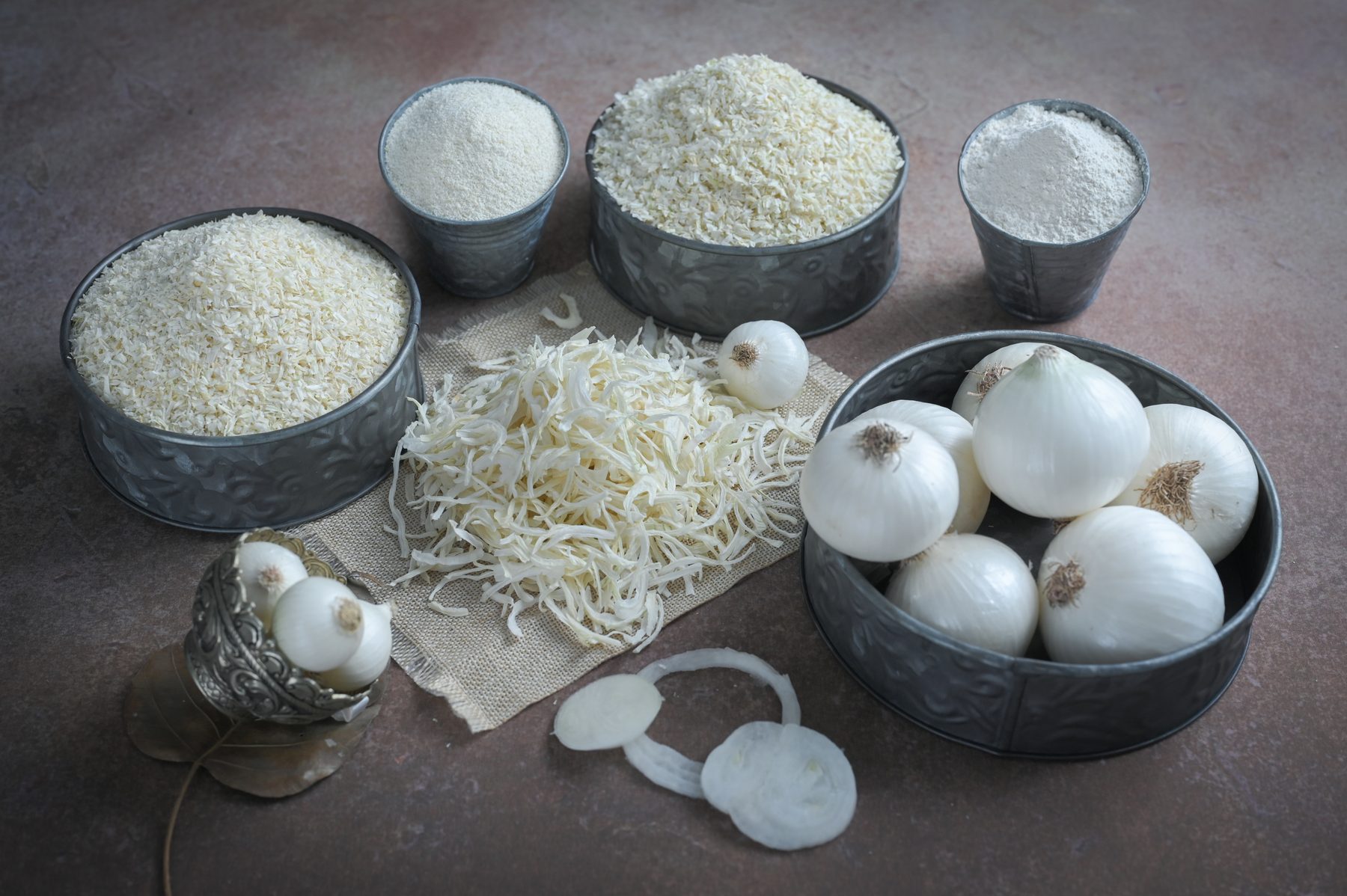 White onion dehydrated product range