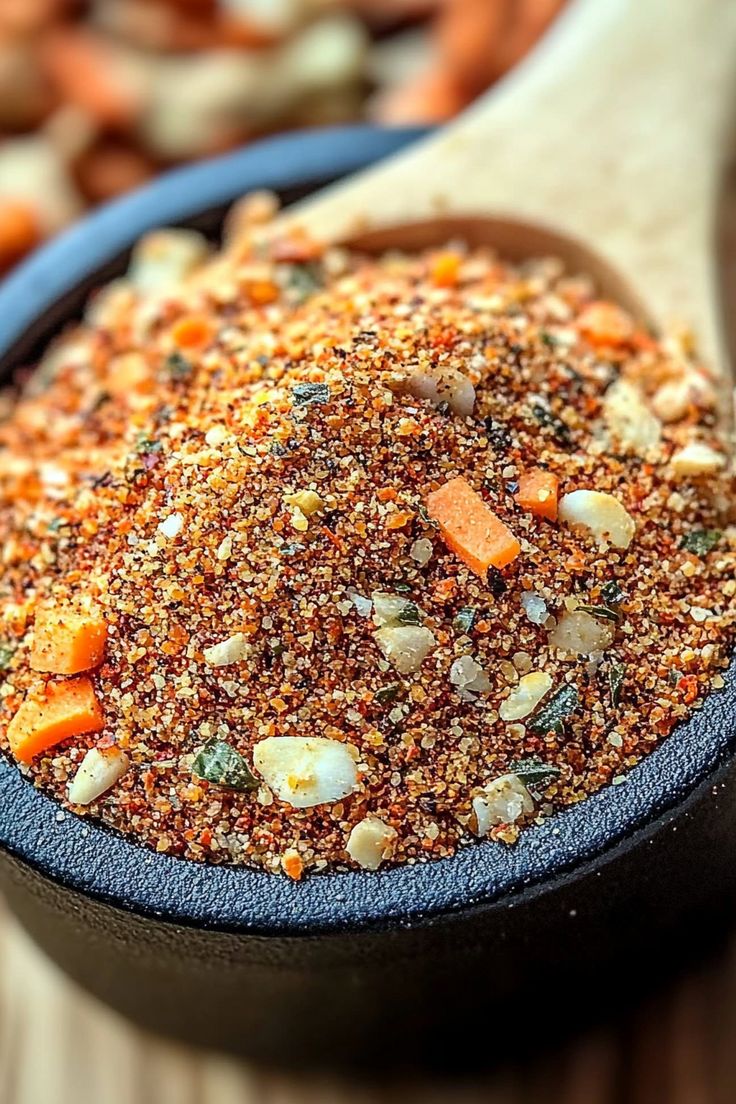 Close-up seasoning blend in a bowl