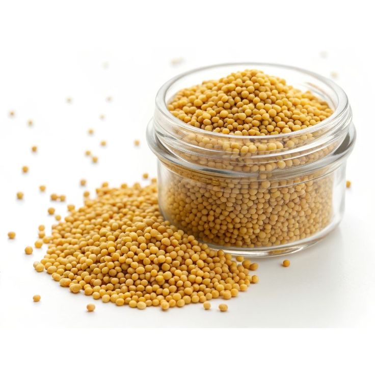 Yellow mustard seeds