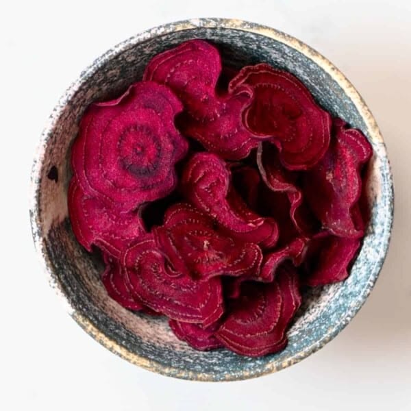 Dehydrated beetroot slices